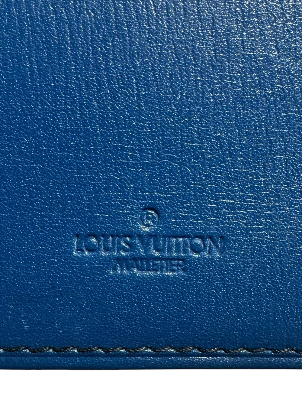 Louis Vuitton Blue Epi Leather Malletier Bifold Long Wallet - Picture 7 of 14